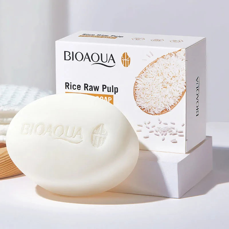 Jabón facial de arroz blanco BIOAQUA | Limpieza e hidratación