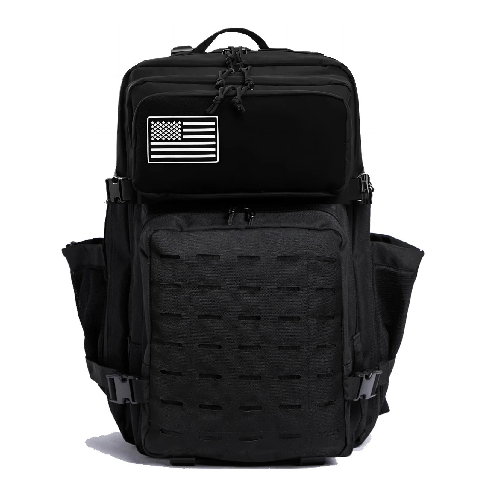 Mochila Táctica MOLLE 25L/50L con 2 Portabotellas – Senderismo, Caza, Gimnasio y EDC