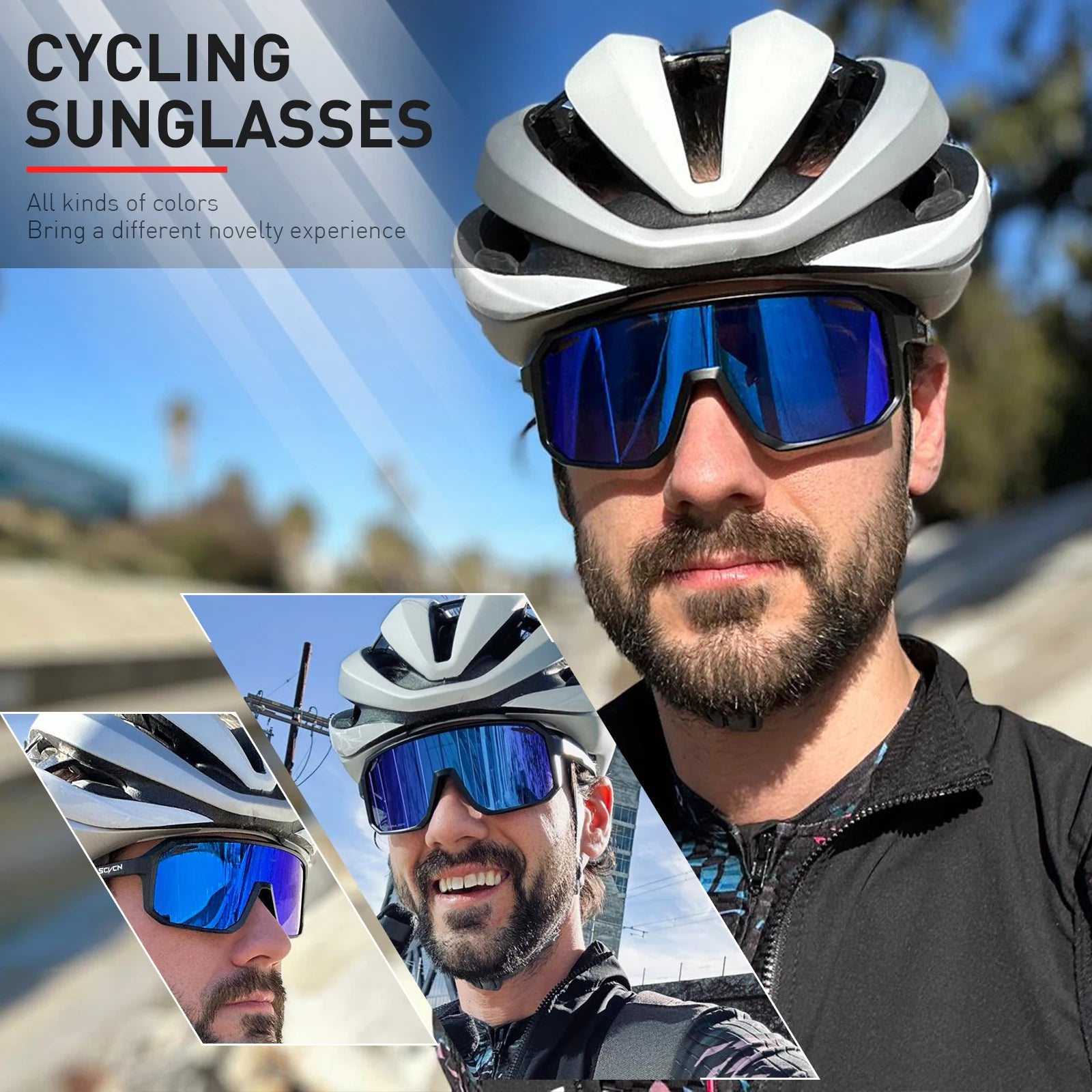 Gafas Lentes Ciclismo SCVCN S62 Fotocromáticas UV400 – Lentes PC y Montura TR90 Unisex