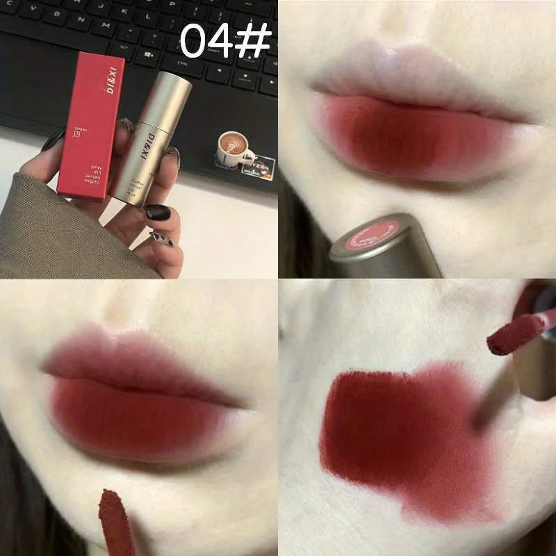 Lip Gloss Mate Waterproof Larga Duración Nude & Brown