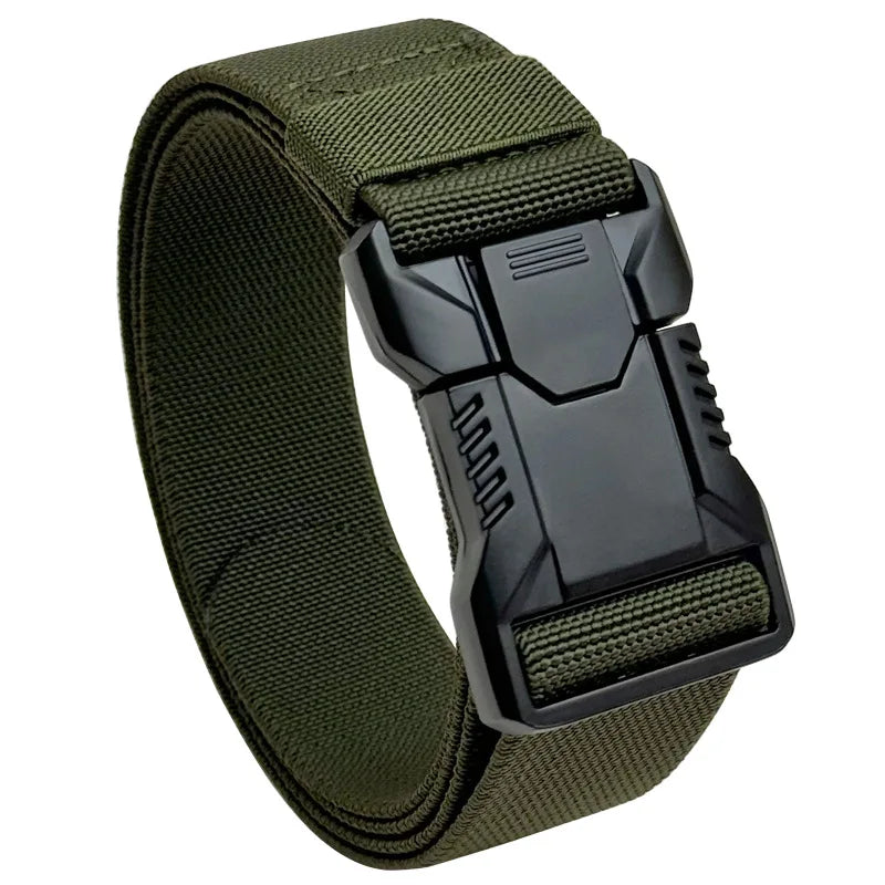 Cinturón Táctico de Nylon con Hebilla Plástica “Orejas Rojas” – Militar, Entrenamiento y Outdoor