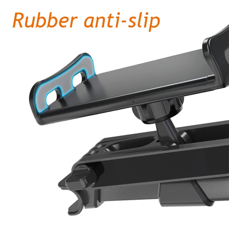 Soporte de Reposacabezas para Auto 360° Telescópico – Teléfono y Tablet 5″–12,9″