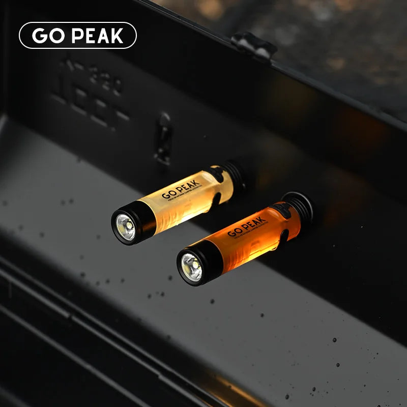 Linterna Mini de Bolsillo Gopeak 300 lm – Recargable con Clip y Zoom