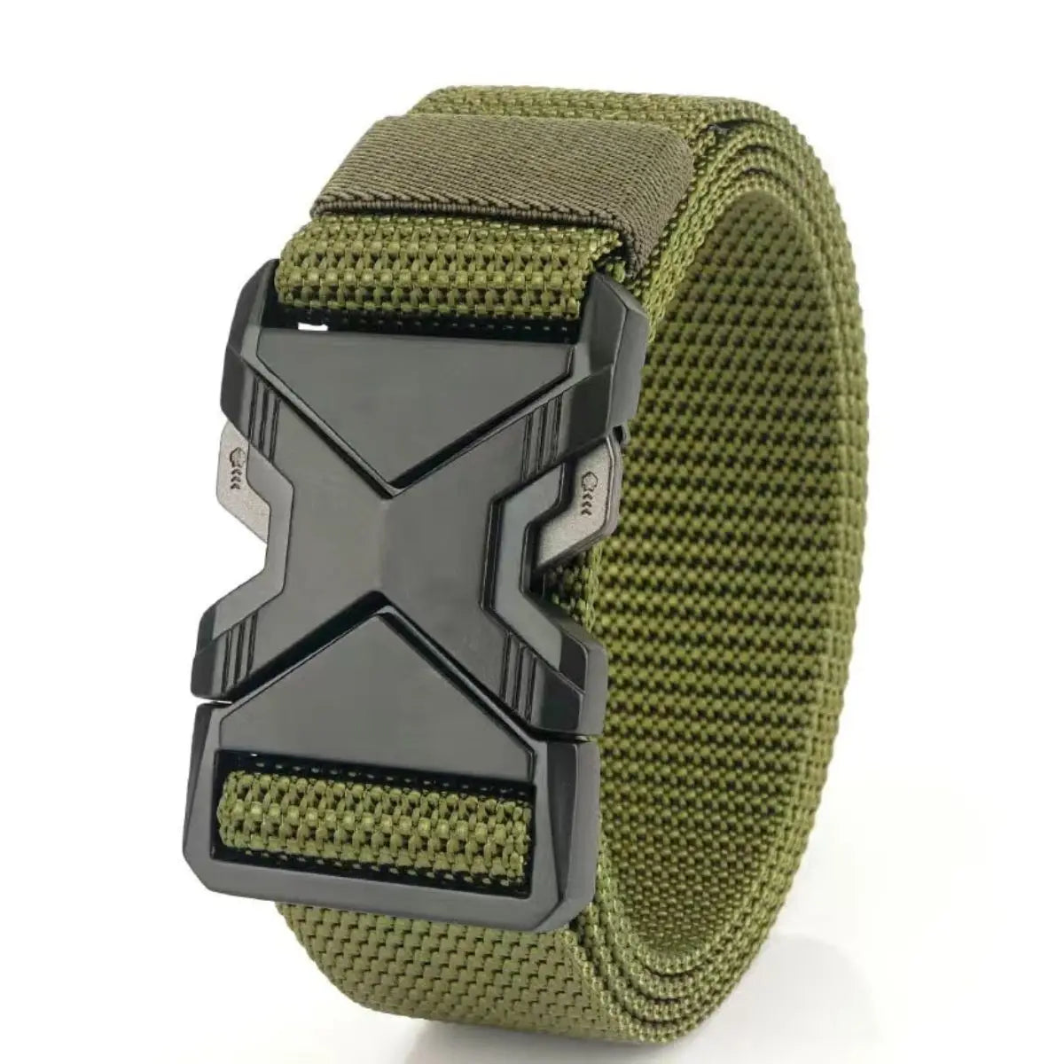 Cinturón Táctico de Nylon con Hebilla Plástica “Orejas Rojas” – Militar, Entrenamiento y Outdoor