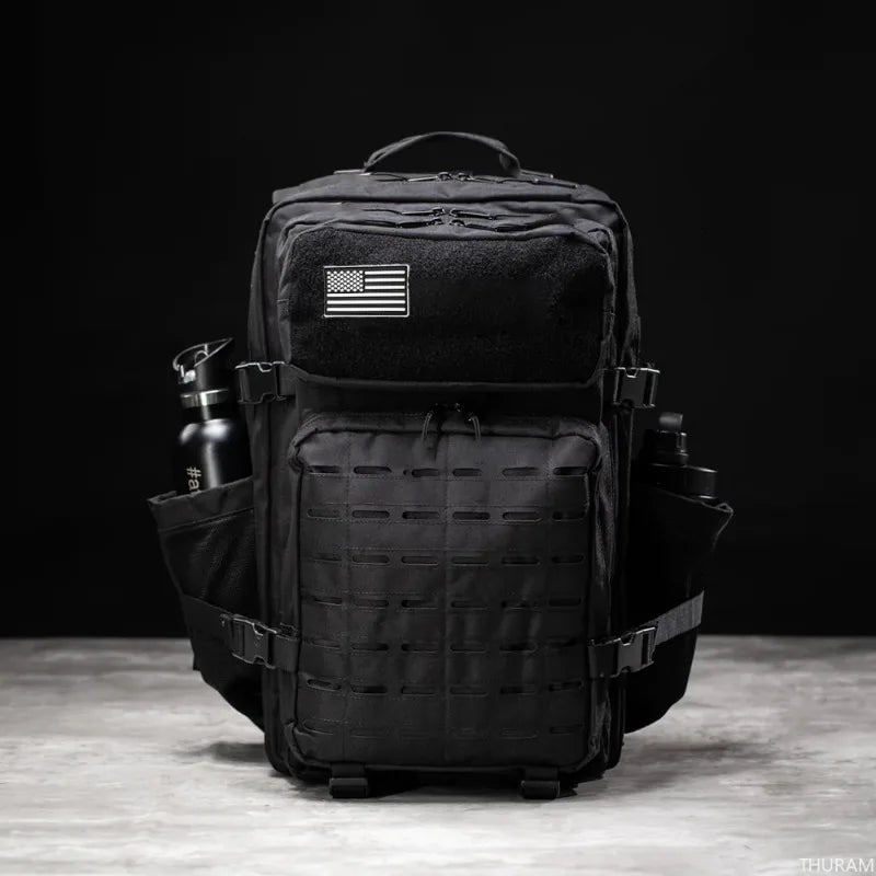 Mochila Táctica MOLLE 25L/50L con 2 Portabotellas – Senderismo, Caza, Gimnasio y EDC