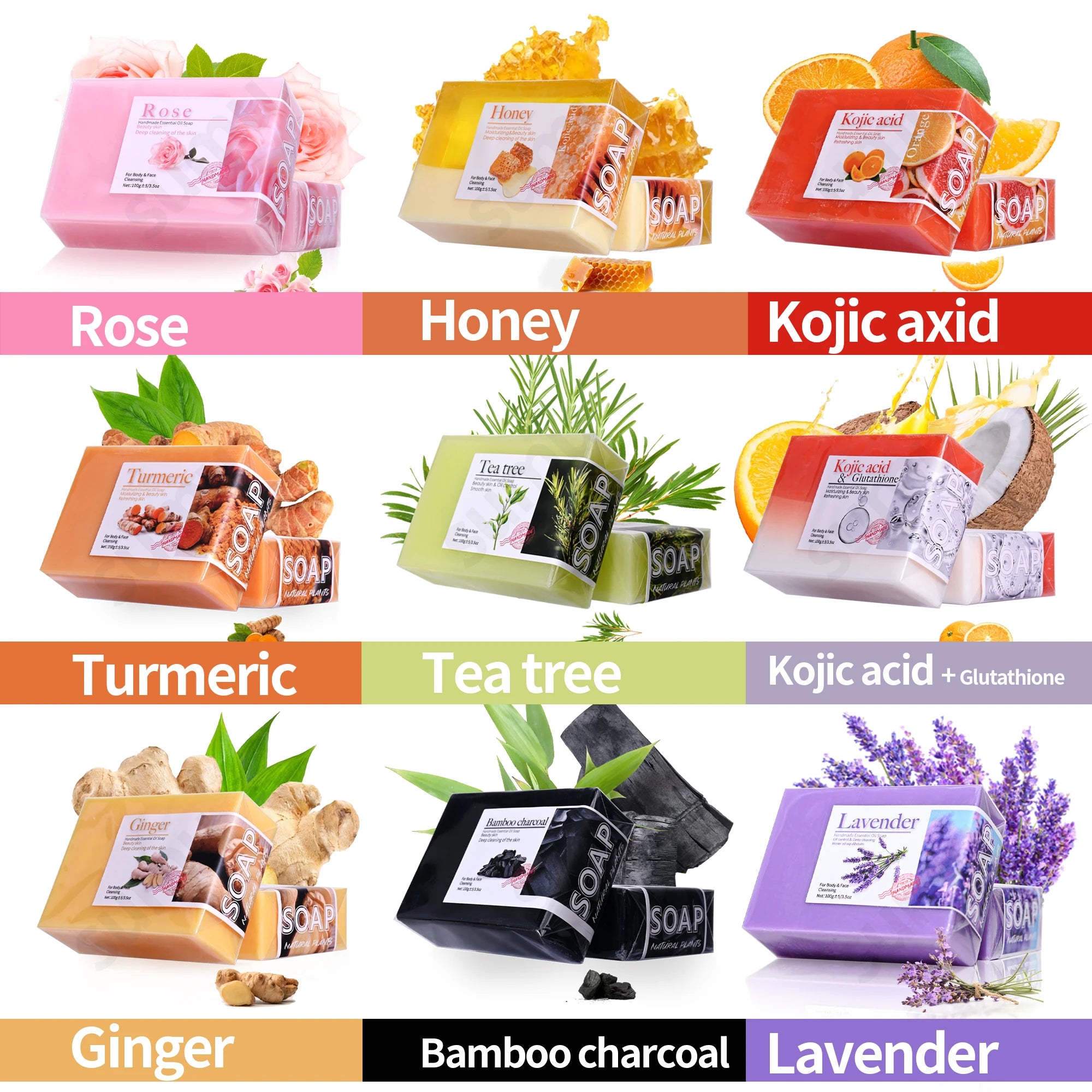 Jabón Artesanal de Lavanda 100g Natural y Orgánico