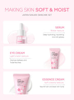 Set de Cuidado Facial LAIKOU: Crema, Serum y Contorno de Ojos