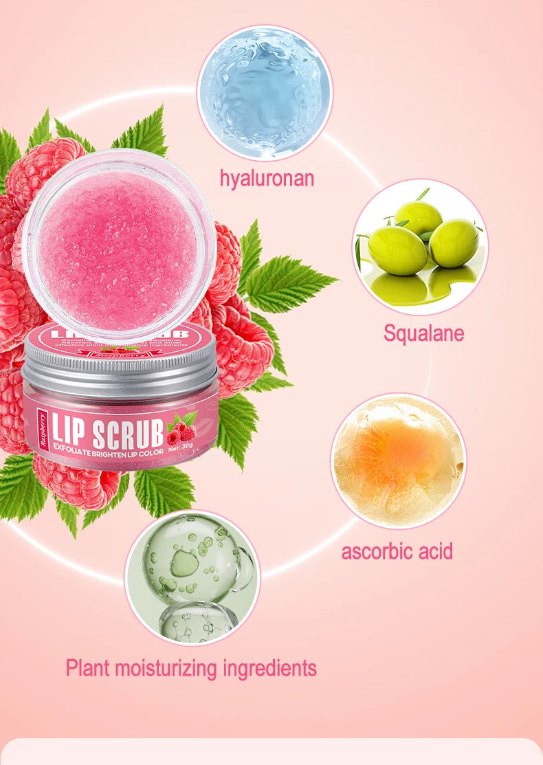 Exfoliante Labial Lip Scrub 30g Frutas Hidratante