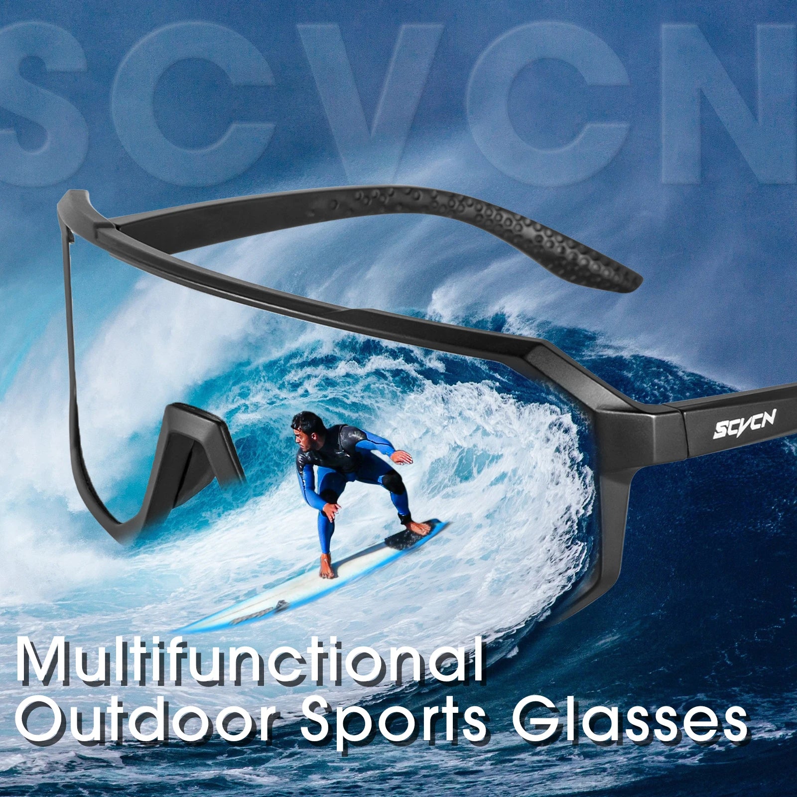 Gafas Lentes Ciclismo SCVCN S62 Fotocromáticas UV400 – Lentes PC y Montura TR90 Unisex
