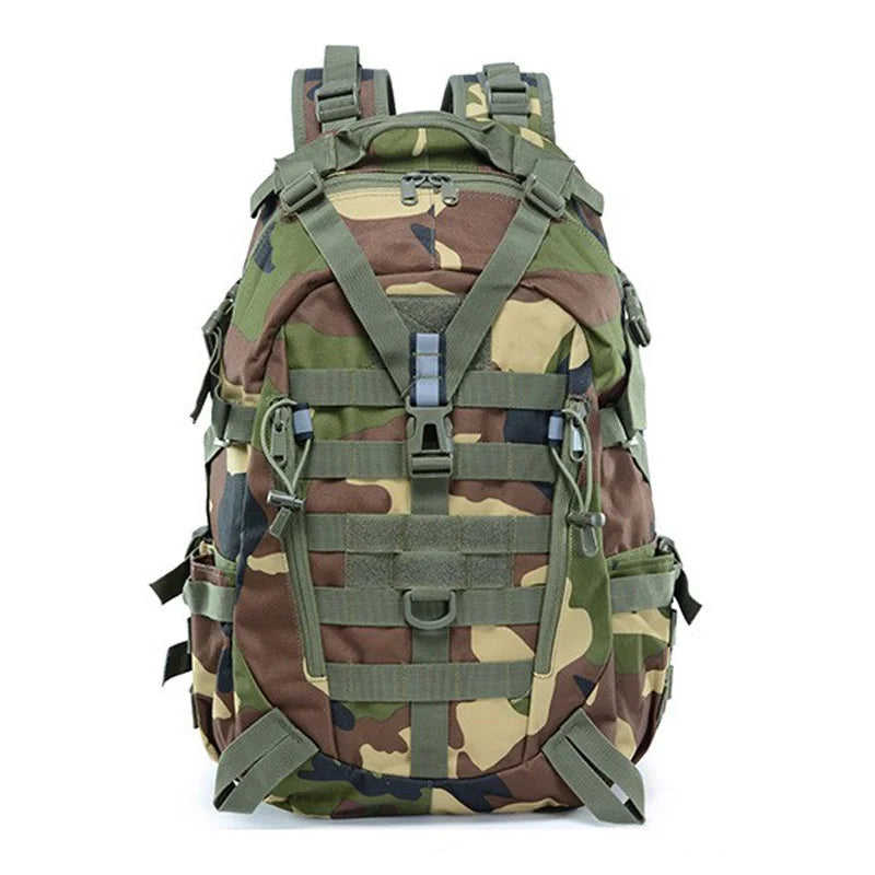Mochila Táctica MOLLE Reflectante – Camping, Senderismo y Supervivencia