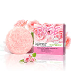 Shampoo sólido artesanal de rosa | Nutritivo, aroma floral y control grasa