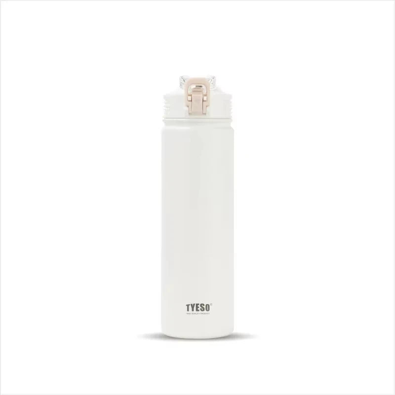 Botella Térmica Acero Inoxidable 304 (600/750 ml) con Pajita – Termo Deportivo de Doble Pared