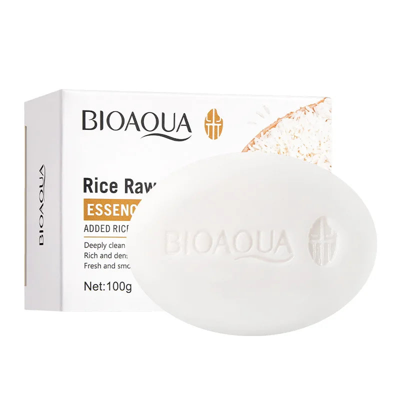 Jabón facial de arroz blanco BIOAQUA | Limpieza e hidratación