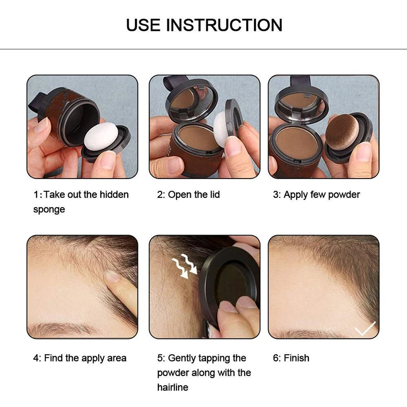 Polvo Relleno Capilar Waterproof Cubre Raíces y Canas al Instante