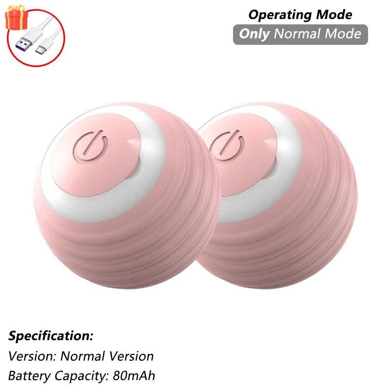 Pelota Interactiva Inteligente para Gatos | Juguete Automático Recargable con Cola y Sensores