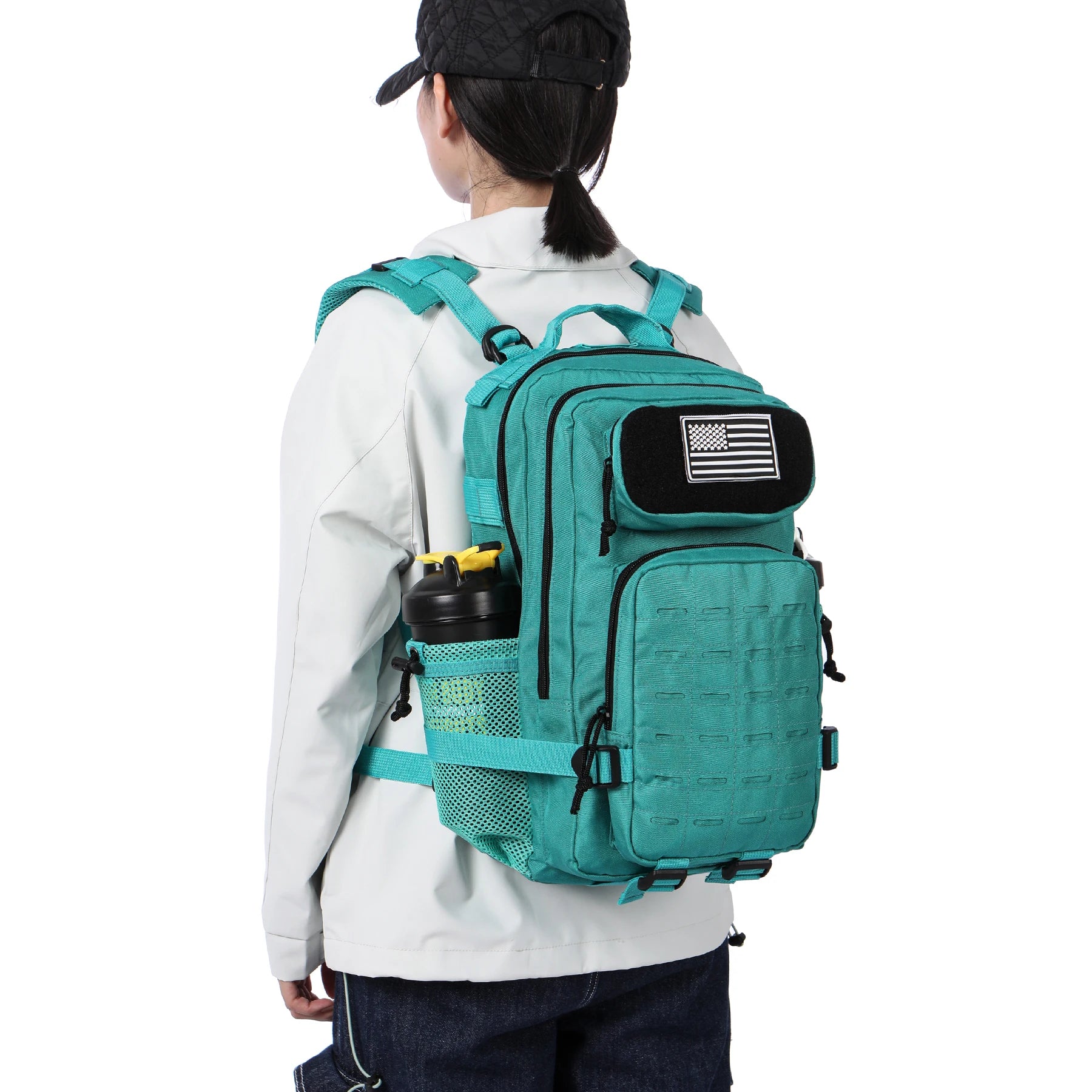 Mochila Táctica MOLLE 25L/50L con 2 Portabotellas – Senderismo, Caza, Gimnasio y EDC