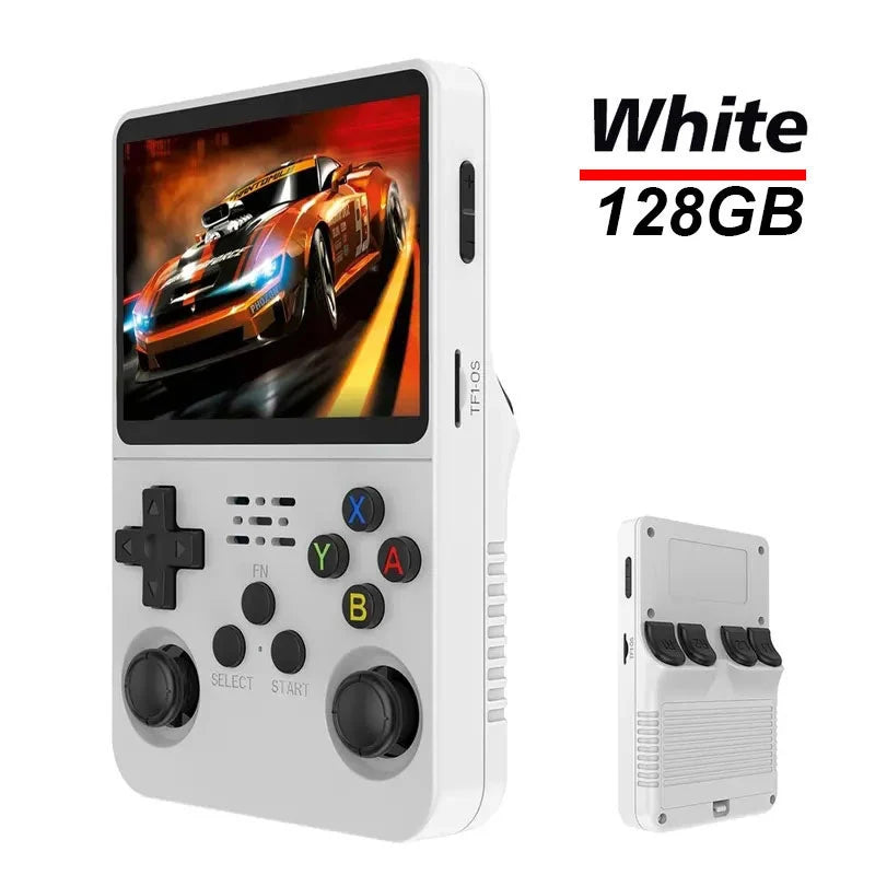 Consola Retro Portátil R36S 128GB | 3.5” IPS, 20 Emuladores, 15.000 Juegos, Batería 3200mAh