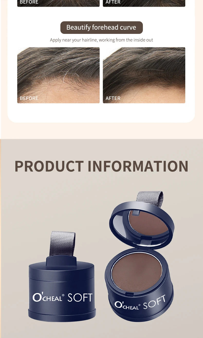 Polvo capilar O’CHEAL | Relleno natural de línea de cabello y cejas