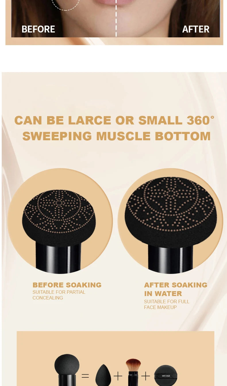 BB Cream Air Cushion Ocheal con Esponja Mushroom 20g