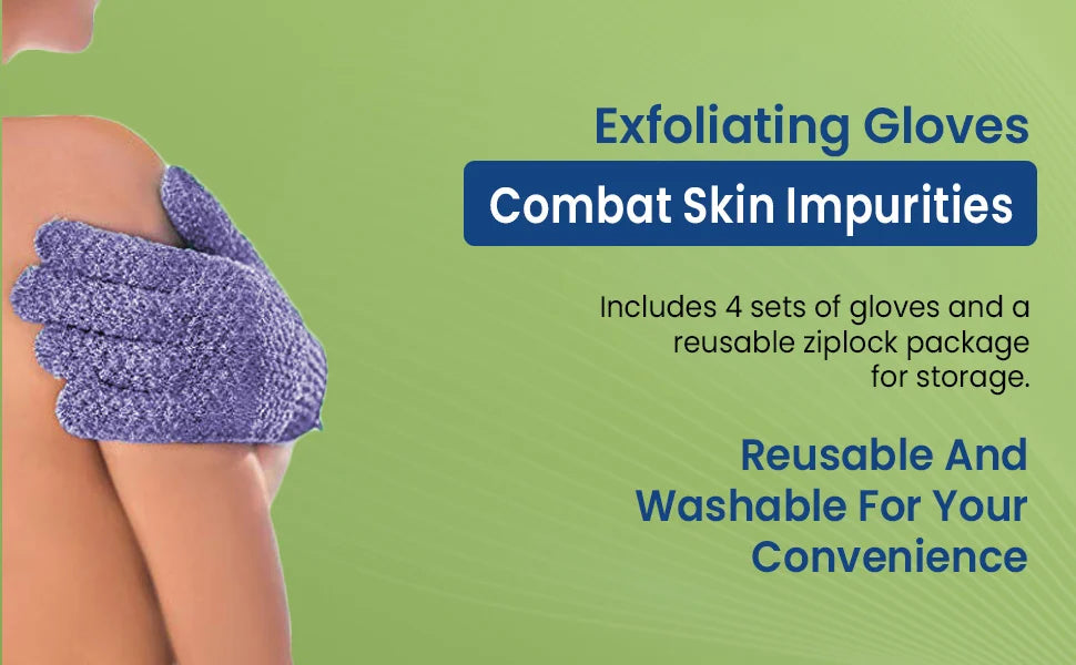 Guantes Exfoliantes para Ducha y Baño | Pack 1 a 10 Unidades