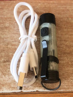 Linterna Mini de Bolsillo Gopeak 300 lm – Recargable con Clip y Zoom