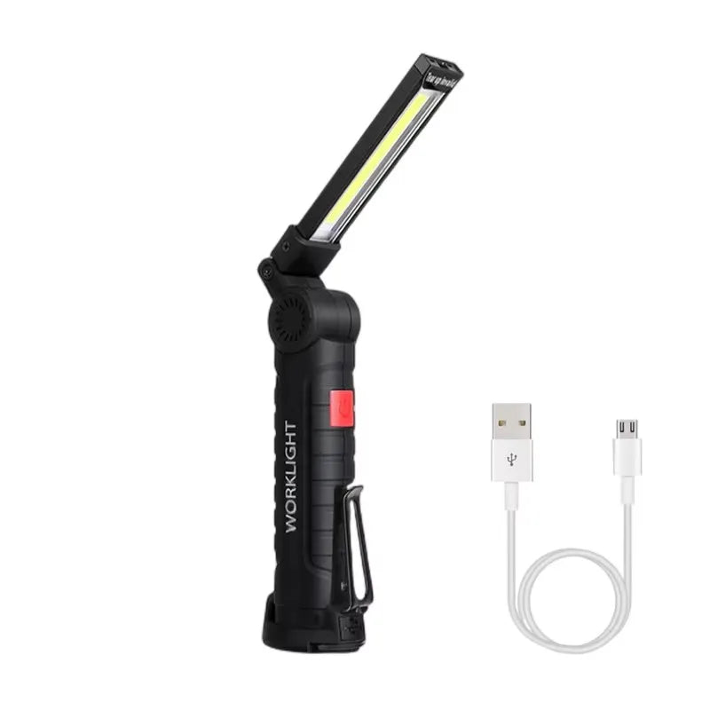 Linterna LED COB Portátil Recargable ESMARTER | Magnética 360° USB para Camping y Trabajo