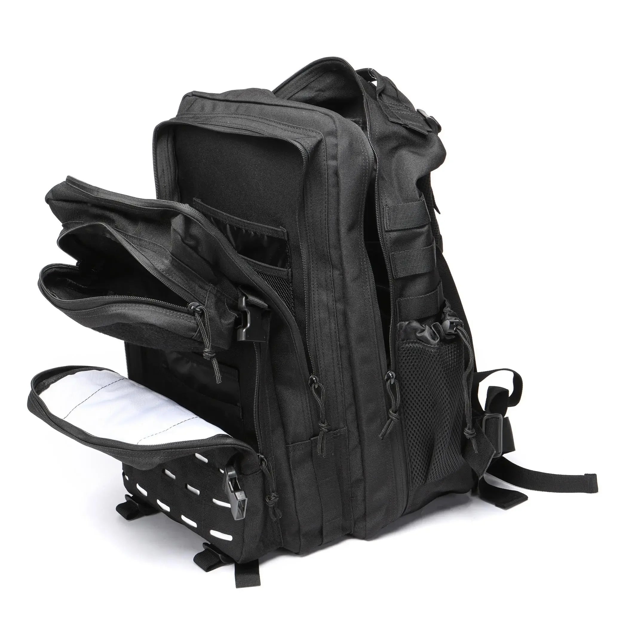 Mochila Táctica MOLLE 25L/50L con 2 Portabotellas – Senderismo, Caza, Gimnasio y EDC