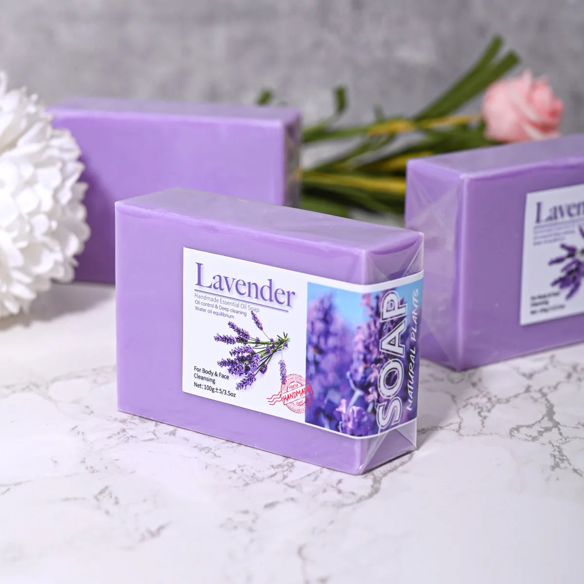 Jabón Artesanal de Lavanda 100g Natural y Orgánico