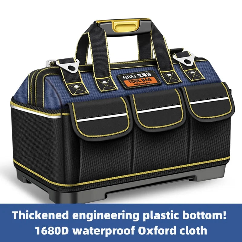 Bolsa de Herramientas AIRAJ 1680D Impermeable – Electricista, Alta Capacidad (13”–18”)