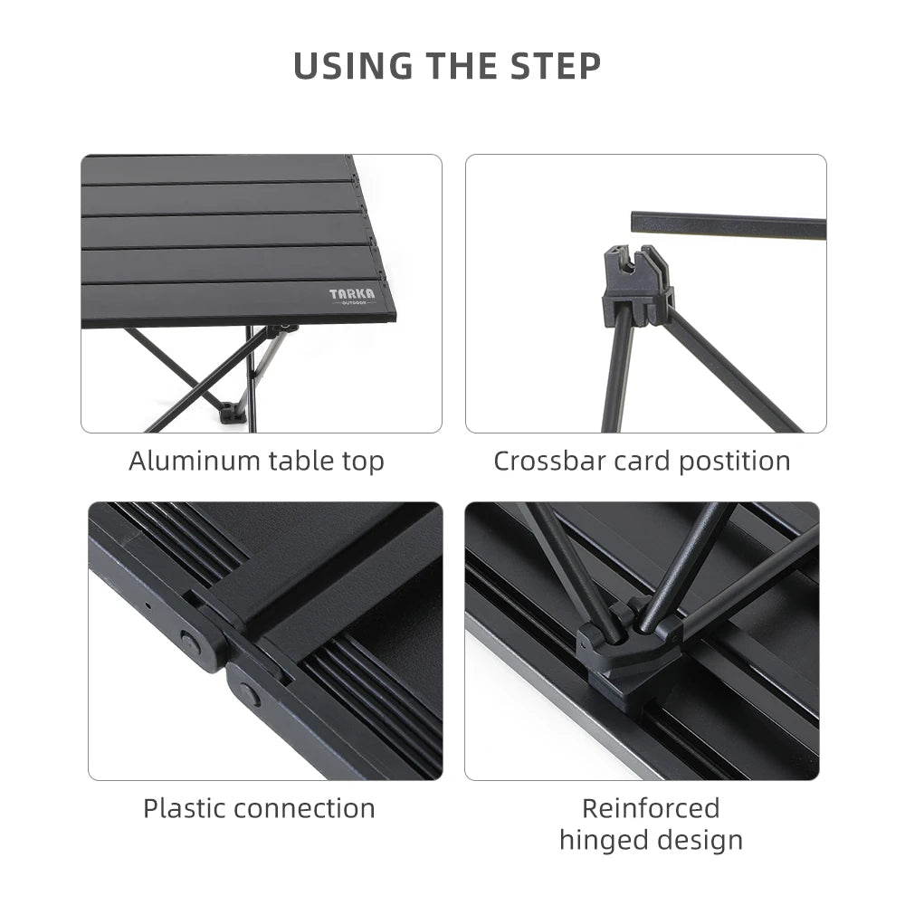 Mesa Plegable de Camping Tarka Aluminio Ultraligera