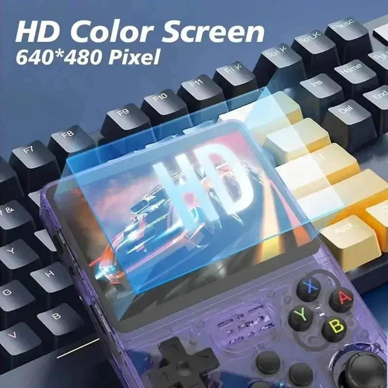 Consola Retro Portátil R36S 128GB | 3.5” IPS, 20 Emuladores, 15.000 Juegos, Batería 3200mAh