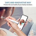 Limpiador de Oídos Inteligente 1296 P con Cámara y Wi-Fi – Earpick USB-C, 6 LED, Visualización en App