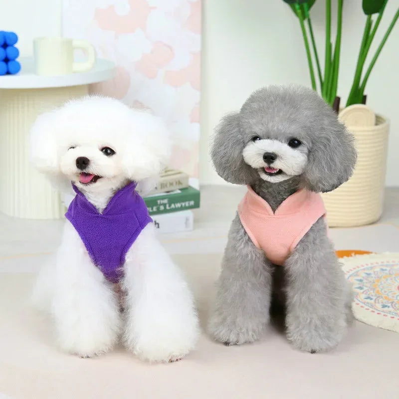 Chaleco abrigado para perros – Suéter de lana otoño/invierno para razas pequeñas