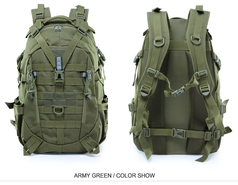 Mochila Táctica MOLLE Reflectante – Camping, Senderismo y Supervivencia
