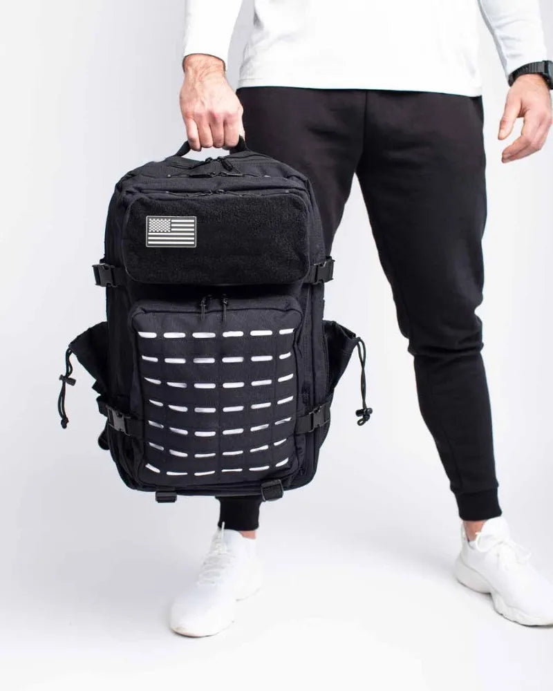 Mochila Táctica MOLLE 25L/50L con 2 Portabotellas – Senderismo, Caza, Gimnasio y EDC