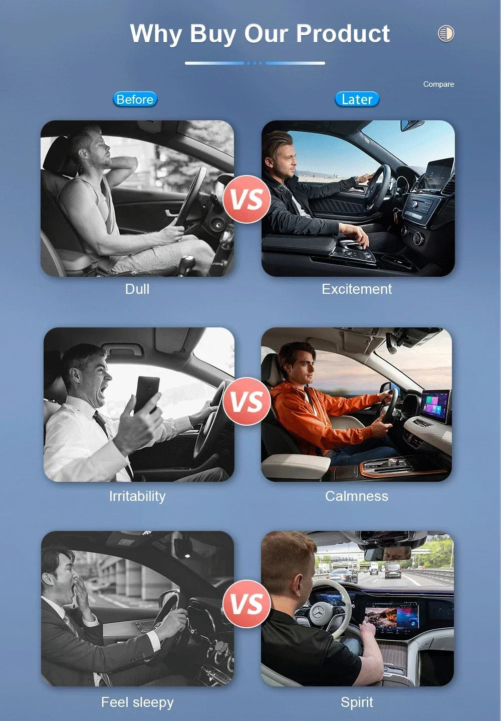 Adaptador CarPlay Android Auto 2en1 Inalámbrico USB Plug & Play