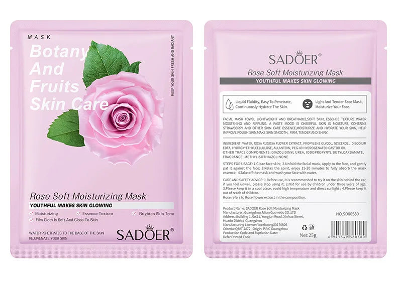 Pack 8 Mascarillas Faciales Coreanas Hidratantes y Reafirmantes