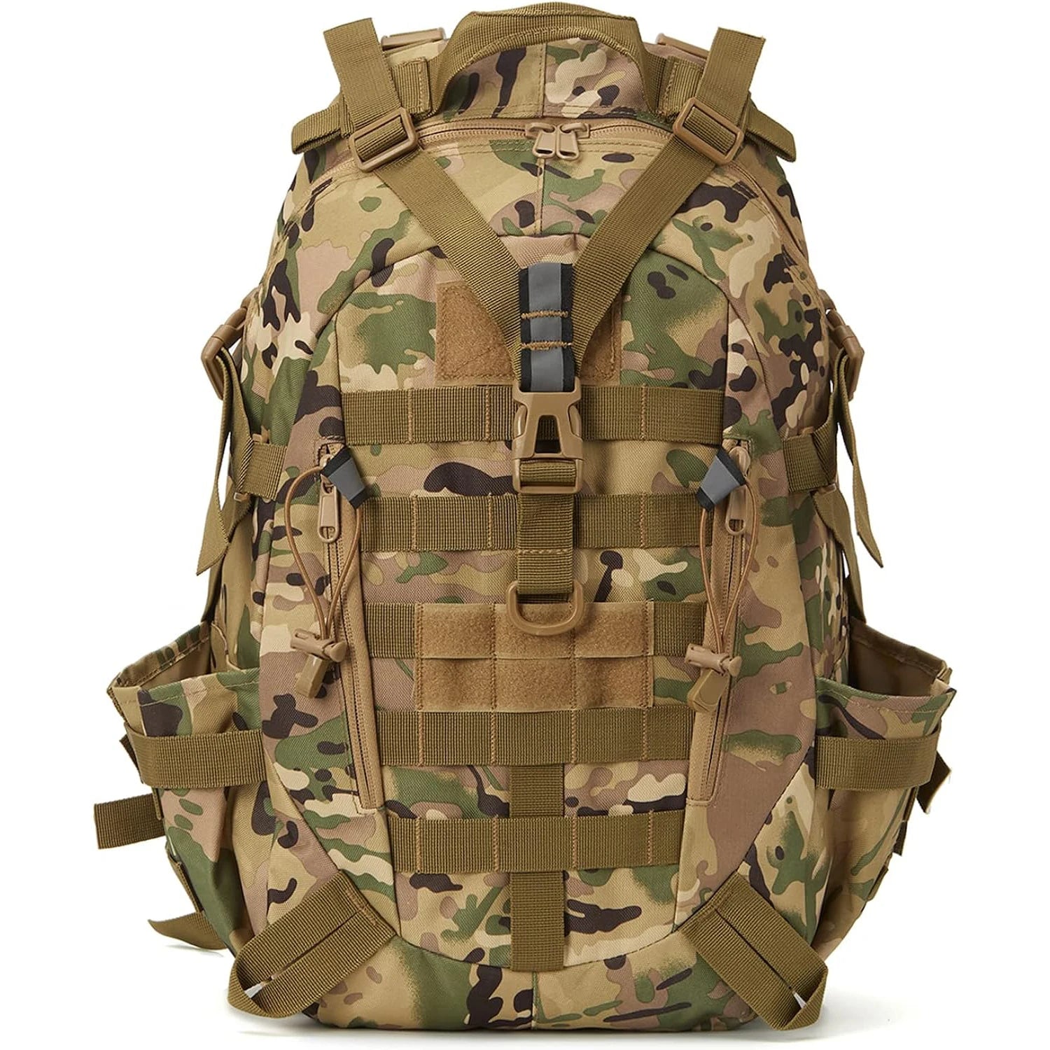 Mochila Táctica MOLLE Reflectante – Camping, Senderismo y Supervivencia