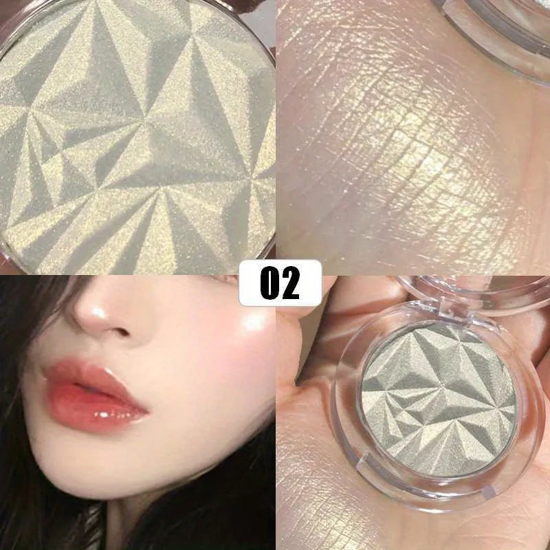 Paleta Iluminador en Polvo Diamante con Brillo para Maquillaje