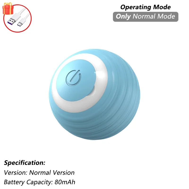 Pelota Interactiva Inteligente para Gatos | Juguete Automático Recargable con Cola y Sensores
