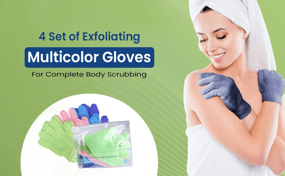 Guantes Exfoliantes para Ducha y Baño | Pack 1 a 10 Unidades