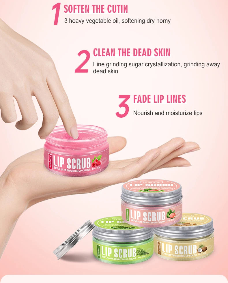 Exfoliante Labial Lip Scrub 30g Frutas Hidratante