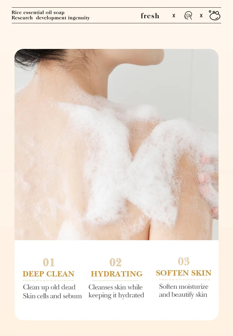 Jabón facial de arroz blanco BIOAQUA | Limpieza e hidratación