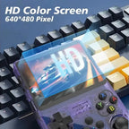 Consola Retro Portátil R36S 128GB | 3.5” IPS, 20 Emuladores, 15.000 Juegos, Batería 3200mAh