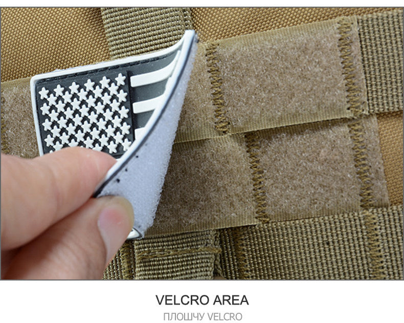 Mochila Táctica MOLLE Reflectante – Camping, Senderismo y Supervivencia