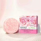 Shampoo sólido artesanal de rosa | Nutritivo, aroma floral y control grasa