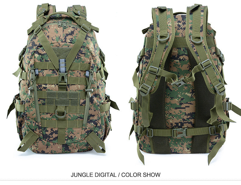 Mochila Táctica MOLLE Reflectante – Camping, Senderismo y Supervivencia