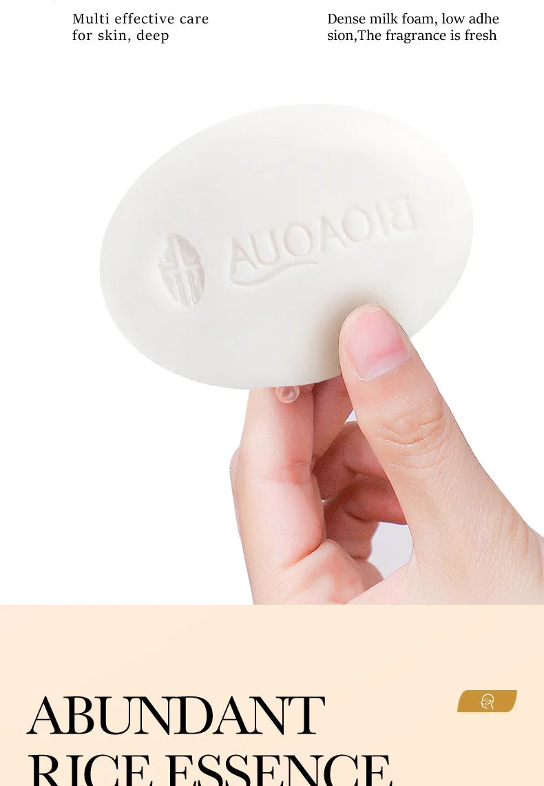 Jabón facial de arroz blanco BIOAQUA | Limpieza e hidratación