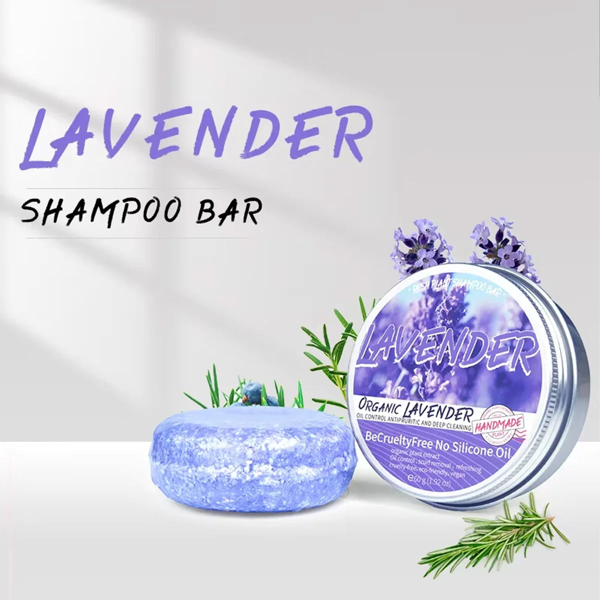 Jabón champú de lavanda | Control de grasa y frescura natural