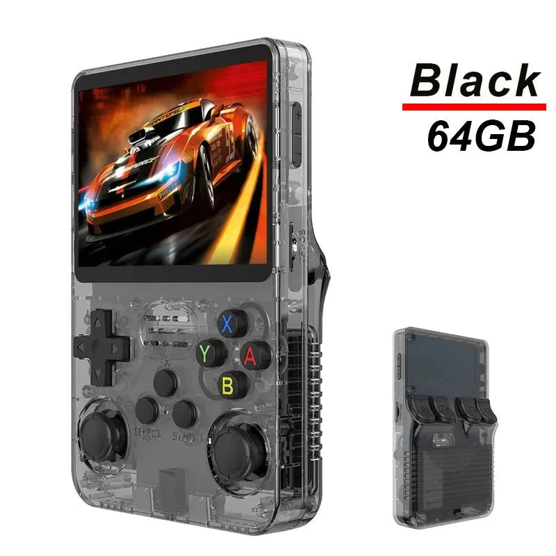 Consola Retro Portátil R36S 128GB | 3.5” IPS, 20 Emuladores, 15.000 Juegos, Batería 3200mAh